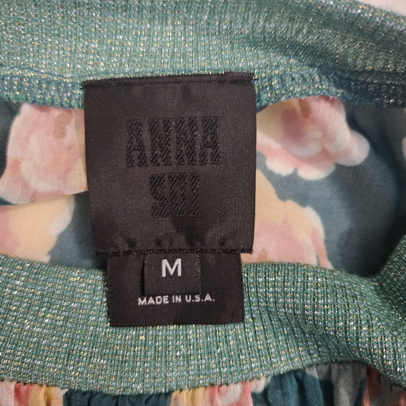 Anna Sui Green Vertical Garden Dress - Picture 8 of 11